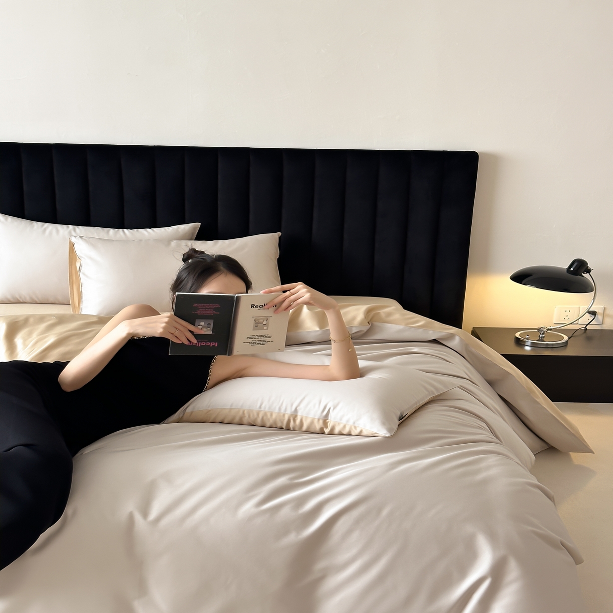 91家纺网 家纺一手货源 找家纺 馨蕊家居 2025春夏新品100S高奢简约长绒棉系列-棉拾光（非会员+20） 控价：不低于218/248/268 棉拾光-松栗