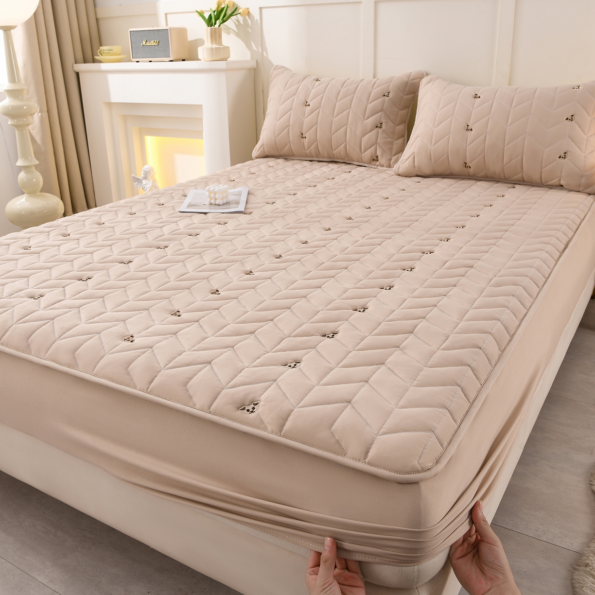 91家纺网 家纺一手货源 找家纺 （总）推推家纺 2025新款A类水洗棉床笠单品床笠床笠单件