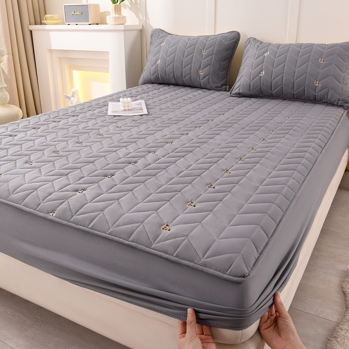 91家纺网 家纺一手货源 找家纺 （总）推推家纺 2025新款A类水洗棉床笠单品床笠床笠单件