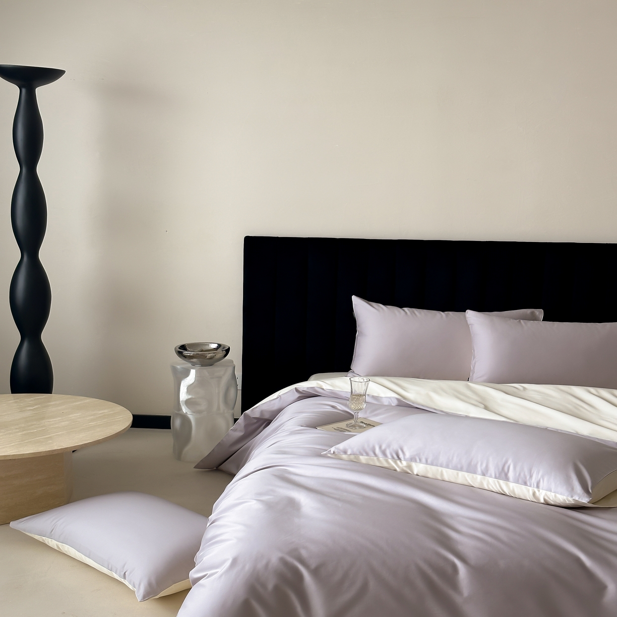 91家纺网 家纺一手货源 找家纺 馨蕊家居 2025春夏新品100S高奢简约长绒棉系列-棉拾光（非会员+20） 控价：不低于218/248/268 棉拾光-婉若紫