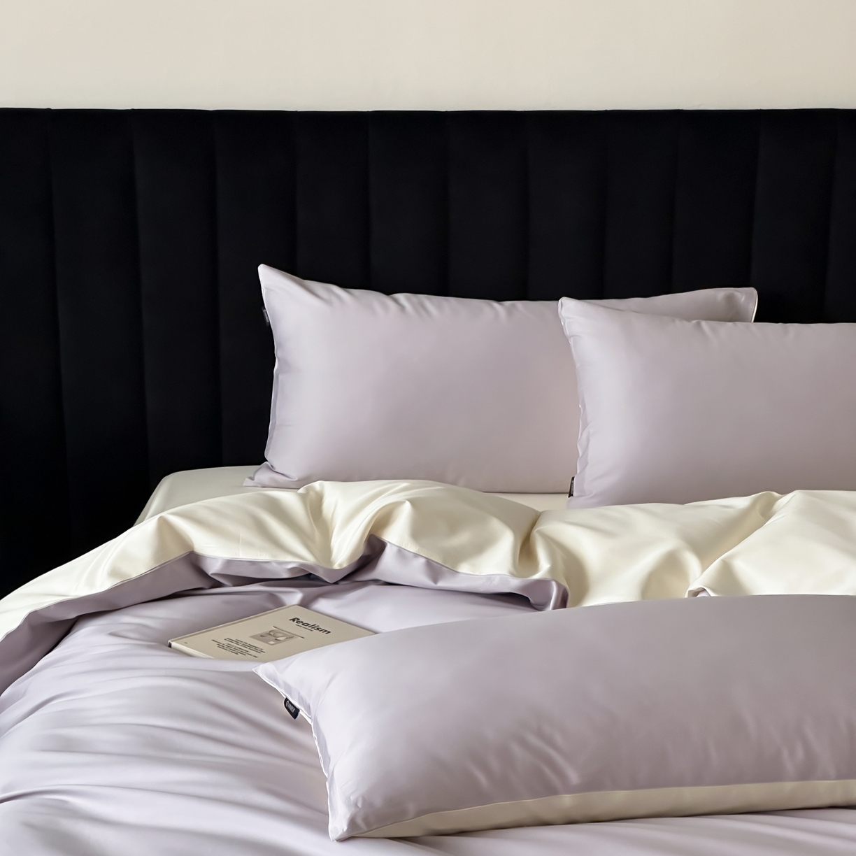 91家纺网 家纺一手货源 找家纺 馨蕊家居 2025春夏新品100S高奢简约长绒棉系列-棉拾光（非会员+20） 控价：不低于218/248/268 棉拾光-婉若紫