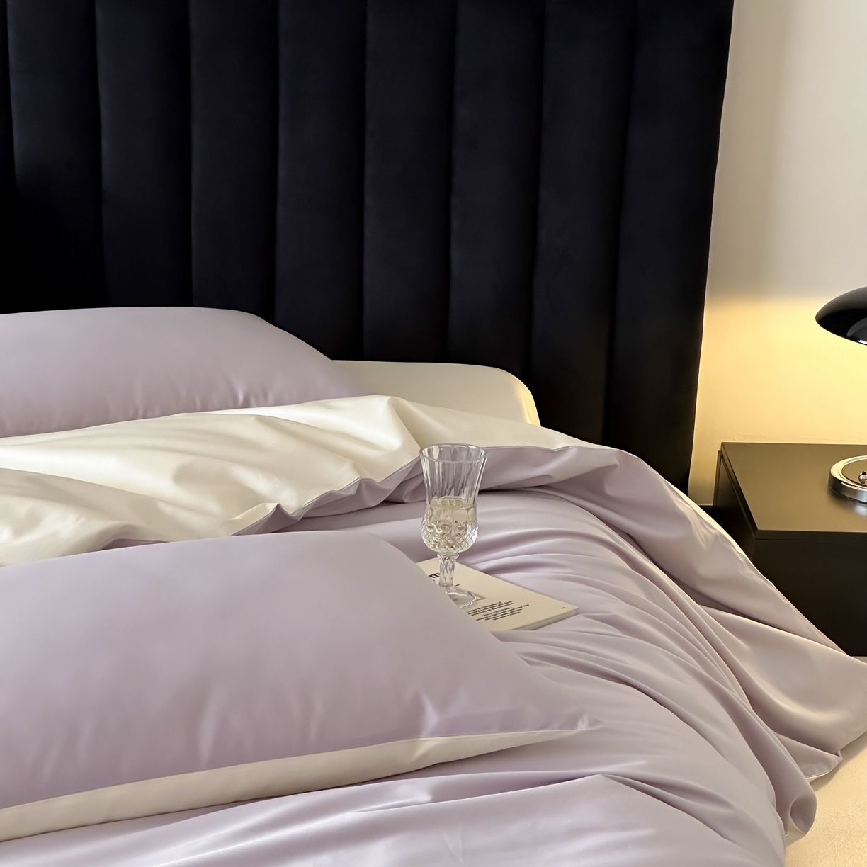 91家纺网 家纺一手货源 找家纺 馨蕊家居 2025春夏新品100S高奢简约长绒棉系列-棉拾光（非会员+20） 控价：不低于218/248/268 棉拾光-婉若紫