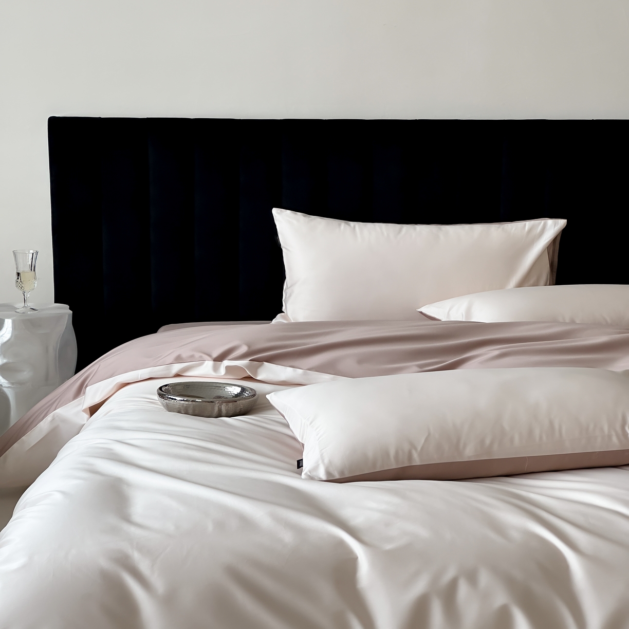 91家纺网 家纺一手货源 找家纺 馨蕊家居 2025春夏新品100S高奢简约长绒棉系列-棉拾光（非会员+20） 控价：不低于218/248/268 棉拾光-乌梅子粉