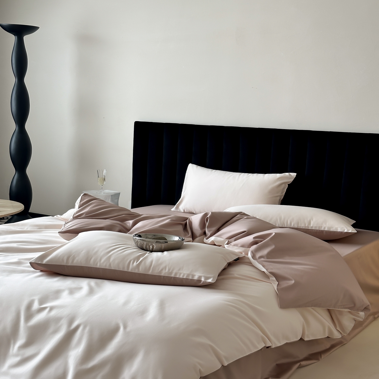 91家纺网 家纺一手货源 找家纺 馨蕊家居 2025春夏新品100S高奢简约长绒棉系列-棉拾光（非会员+20） 控价：不低于218/248/268 棉拾光-乌梅子粉