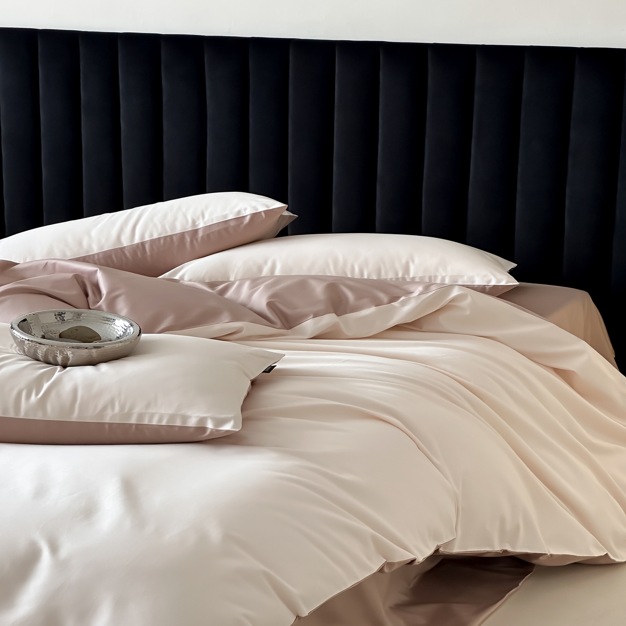 91家纺网 家纺一手货源 找家纺 馨蕊家居 2025春夏新品100S高奢简约长绒棉系列-棉拾光（非会员+20） 控价：不低于218/248/268 棉拾光-乌梅子粉