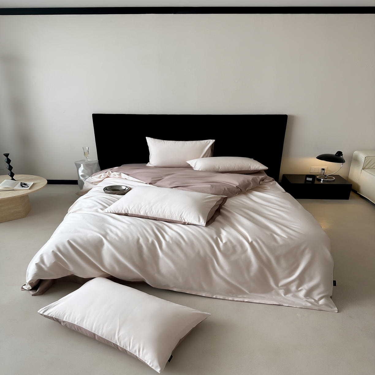 91家纺网 家纺一手货源 找家纺 馨蕊家居 2025春夏新品100S高奢简约长绒棉系列-棉拾光（非会员+20） 控价：不低于218/248/268 棉拾光-乌梅子粉