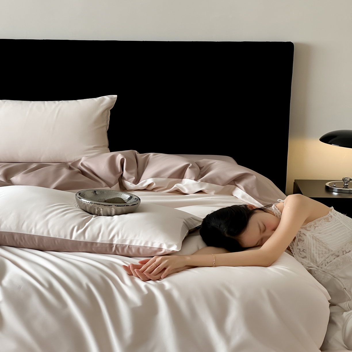 91家纺网 家纺一手货源 找家纺 馨蕊家居 2025春夏新品100S高奢简约长绒棉系列-棉拾光（非会员+20） 控价：不低于218/248/268 棉拾光-乌梅子粉