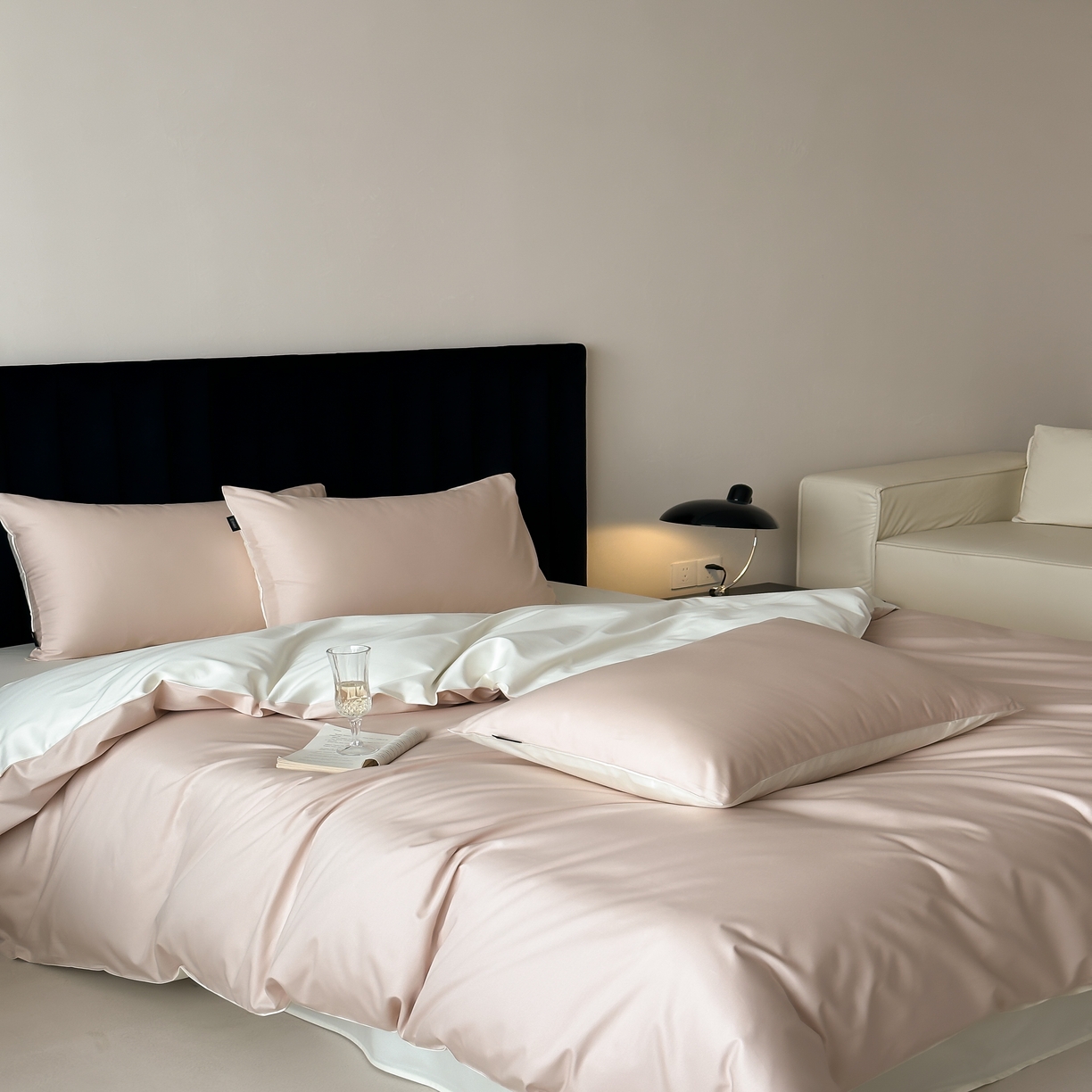 91家纺网 家纺一手货源 找家纺 馨蕊家居 2025春夏新品100S高奢简约长绒棉系列-棉拾光（非会员+20） 控价：不低于218/248/268 棉拾光-香槟