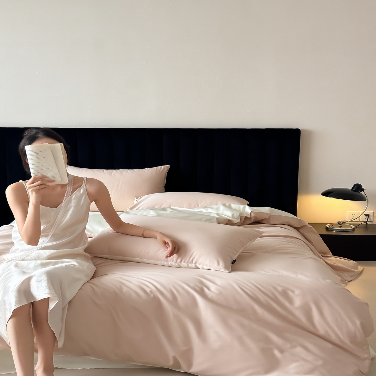 91家纺网 家纺一手货源 找家纺 馨蕊家居 2025春夏新品100S高奢简约长绒棉系列-棉拾光（非会员+20） 控价：不低于218/248/268 棉拾光-香槟