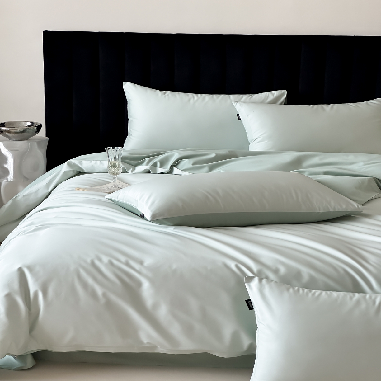 91家纺网 家纺一手货源 找家纺 馨蕊家居 2025春夏新品100S高奢简约长绒棉系列-棉拾光（非会员+20） 控价：不低于218/248/268 棉拾光-香草青提