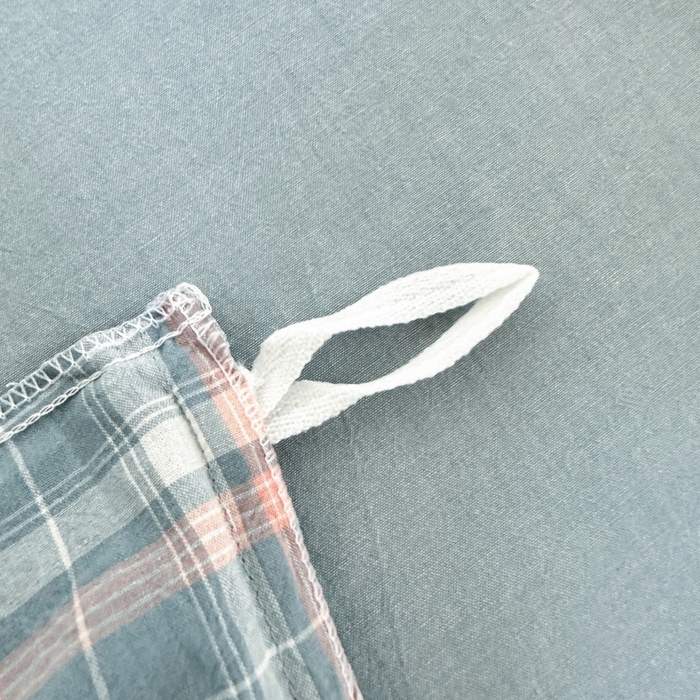 91家纺网 家纺一手货源 找家纺 良品汇馆 2025【学生三件套】纯棉学生宿舍三件套床品件套格子纯色单人上下铺0.9床笠 映像格蓝