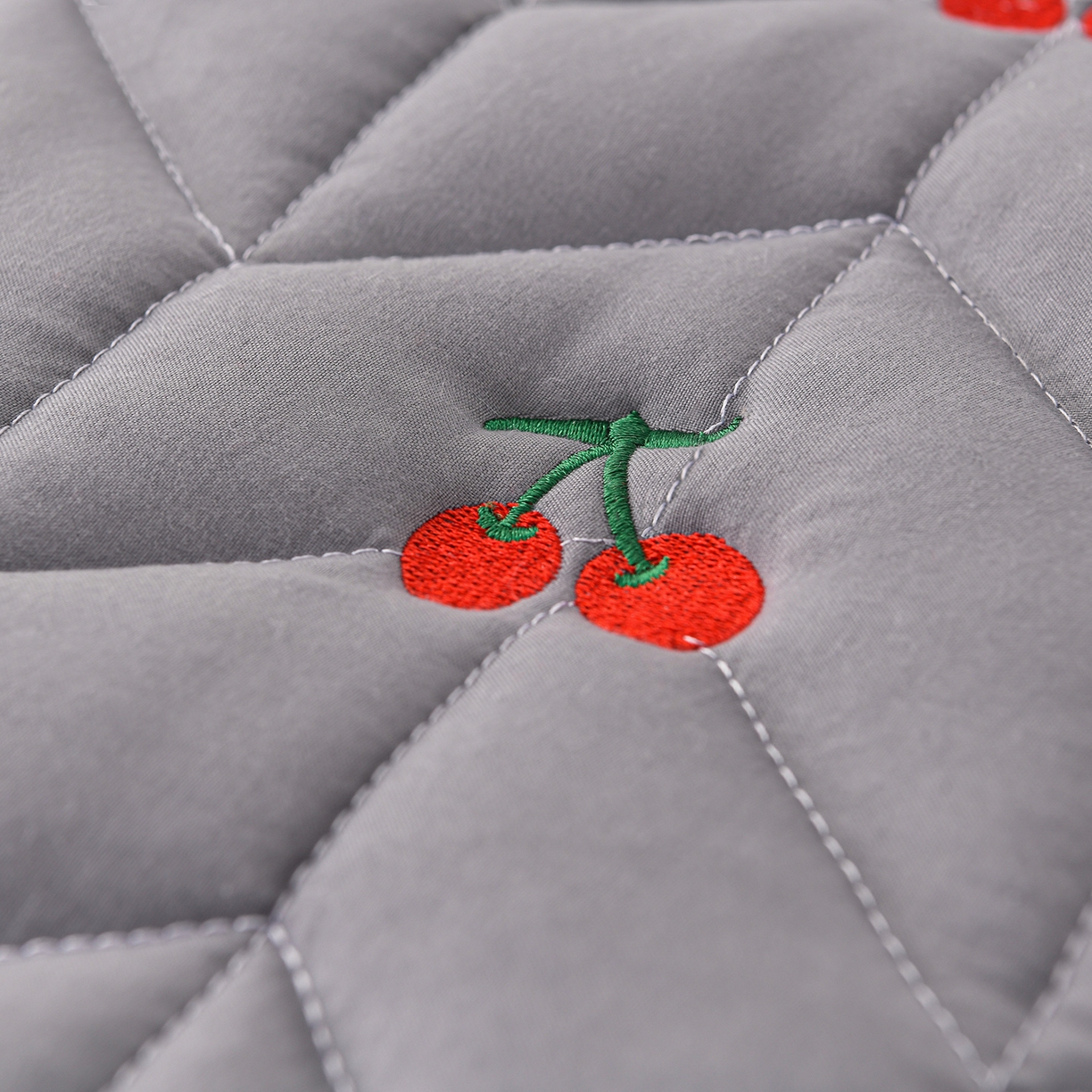 91家纺网 家纺一手货源 找家纺 推推家纺 2025新款A类水洗棉床笠单品床笠床笠单件 樱桃-深灰