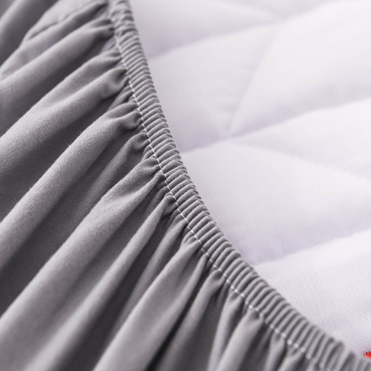 91家纺网 家纺一手货源 找家纺 推推家纺 2025新款A类水洗棉床笠单品床笠床笠单件 樱桃-深灰