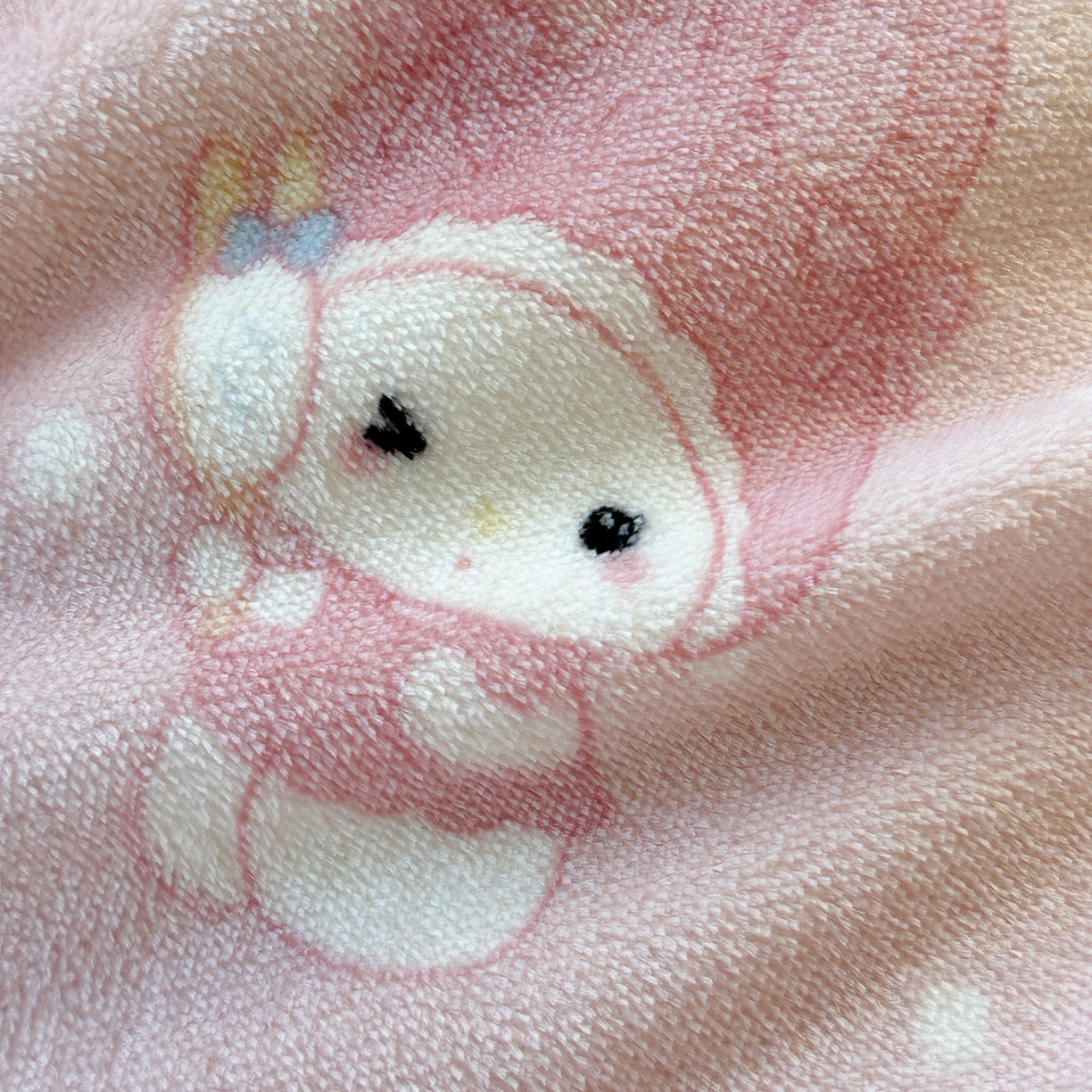 91家纺网 家纺一手货源 找家纺 美乐迪家纺 2025新款加厚牛奶绒花边四件套 头套小兔