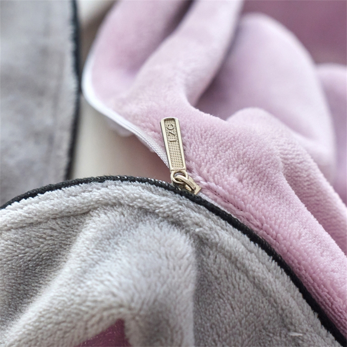 91家纺网 家纺一手货源 找家纺 兰紫橙家纺 2025新款亲肤舒适毛巾绣牛奶绒四件套 开心兔-罗兰紫