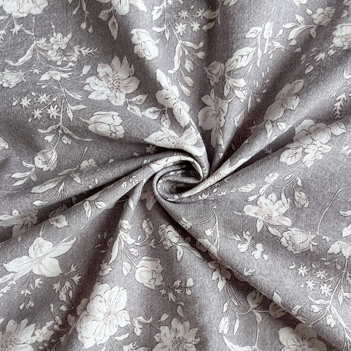 91家纺网 家纺一手货源 找家纺 金纱玉纺家纺 2025新款古法水洗花边床裙床单四件套 希露-灰