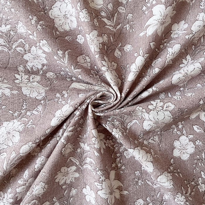 91家纺网 家纺一手货源 找家纺 金纱玉纺家纺 2025新款古法水洗花边床裙床单四件套 希露-紫豆沙