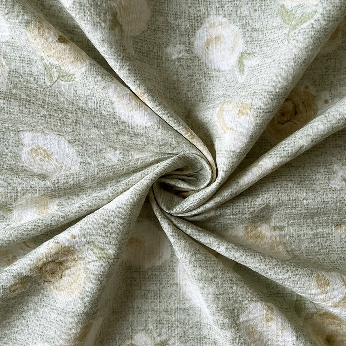 91家纺网 家纺一手货源 找家纺 金纱玉纺家纺 2025新款古法水洗花边床裙床单四件套 仙韵-绿