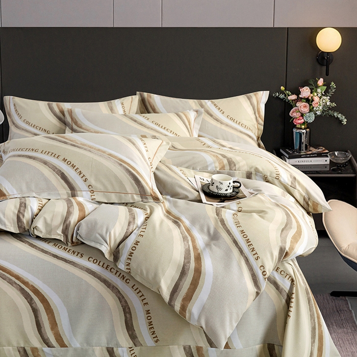 91家纺网 家纺一手货源 找家纺 金纱玉纺 2025年新款加厚四件套 阿尔卑斯-灰