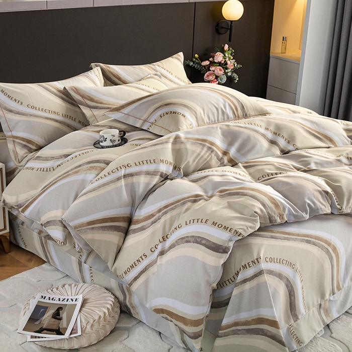 91家纺网 家纺一手货源 找家纺 金纱玉纺 2025年新款加厚四件套 阿尔卑斯-灰