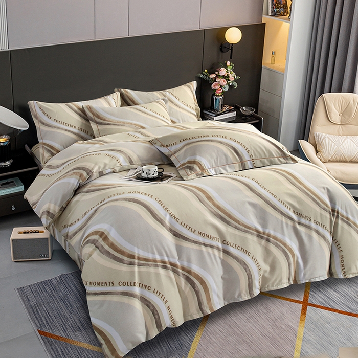 91家纺网 家纺一手货源 找家纺 金纱玉纺 2025年新款加厚四件套 阿尔卑斯-灰