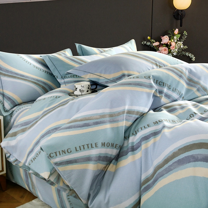 91家纺网 家纺一手货源 找家纺 金纱玉纺 2025年新款加厚四件套 阿尔卑斯-蓝