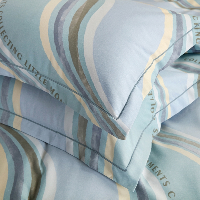 91家纺网 家纺一手货源 找家纺 金纱玉纺 2025年新款加厚四件套 阿尔卑斯-蓝