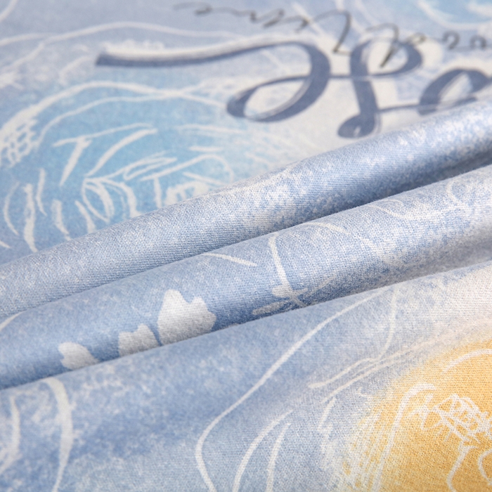 91家纺网 家纺一手货源 找家纺 金纱玉纺 2025年新款加厚四件套 花香满园-蓝