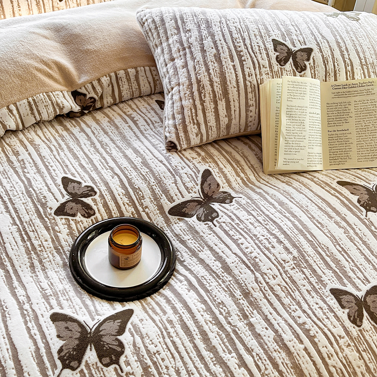 91家纺网 家纺一手货源 找家纺 （总）大境 2025秋冬新款A类230克牛奶绒雕花烂花绒宝宝绒床笠款床单款四件套