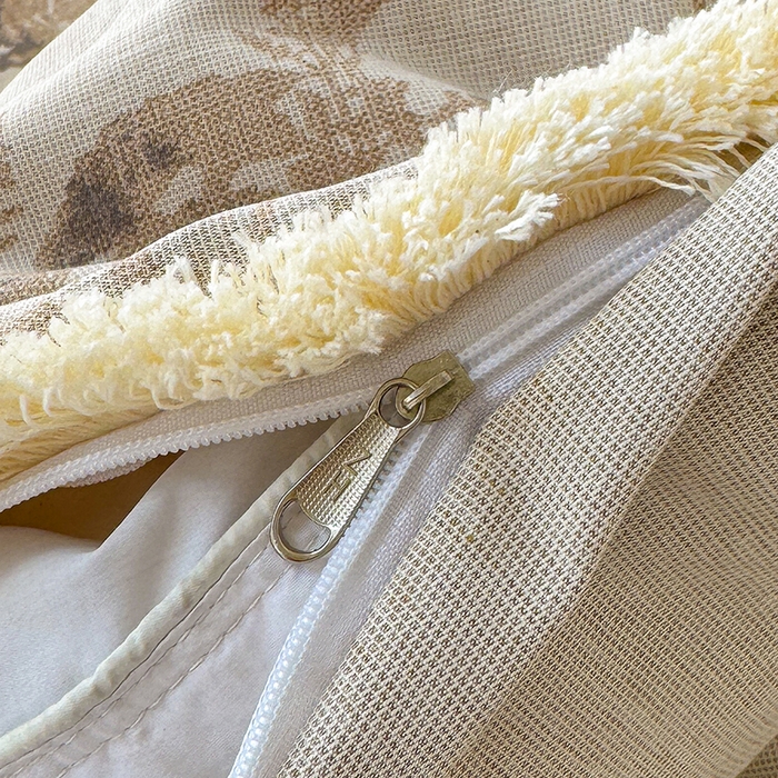 91家纺网 家纺一手货源 找家纺 竹合家纺 2026高克重流苏色织亚麻复古侘寂风小布袋四件套（零售价格不可低于148元） 流苏雨露麻-华尔兹