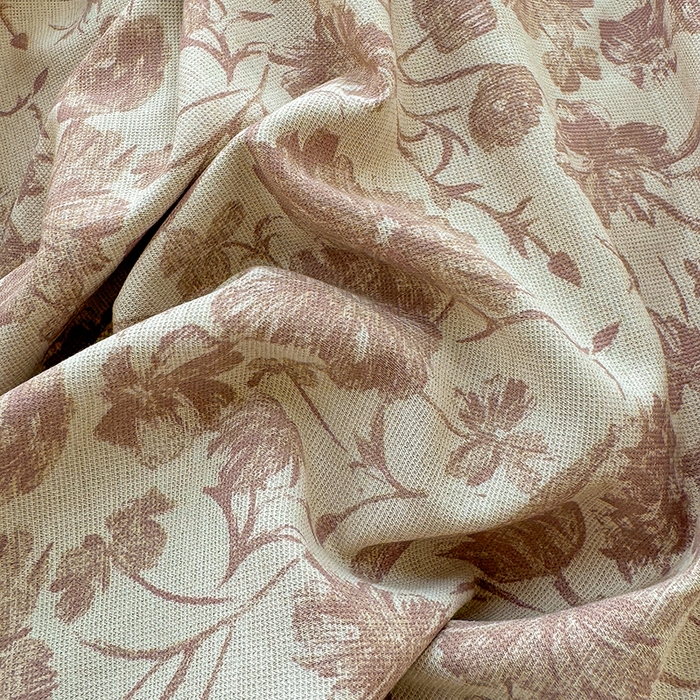 91家纺网 家纺一手货源 找家纺 竹合家纺 2026高克重流苏色织亚麻复古侘寂风小布袋四件套（零售价格不可低于148元） 流苏雨露麻-铃兰颂粉