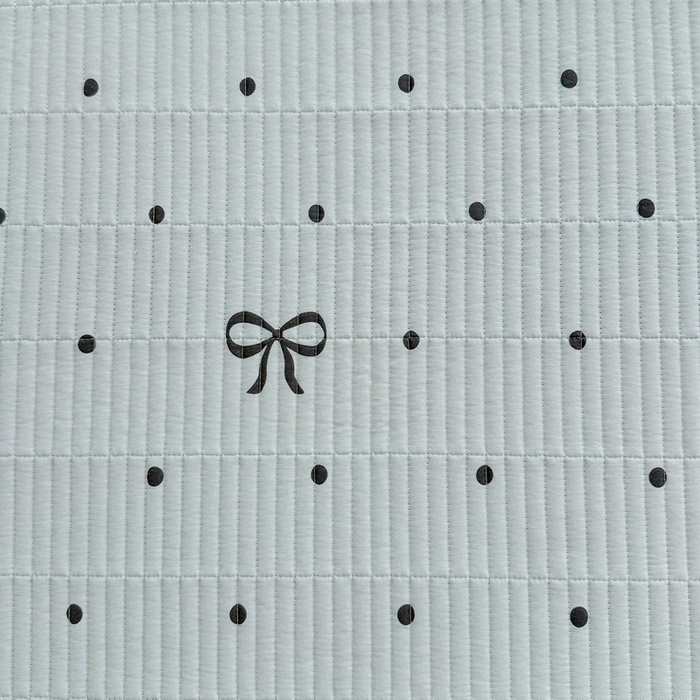 91家纺网 家纺一手货源 找家纺 梵朴 2025新款A类棉加绒一面纯棉一面宝宝婴儿牛奶绒双面可用床盖学生宿舍床垫炕盖-学生床图 波点蝴蝶结