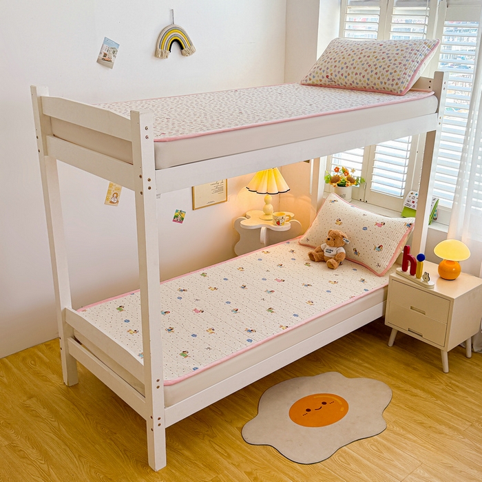 91家纺网 家纺一手货源 找家纺 梵朴 2025新款A类棉加绒一面纯棉一面宝宝婴儿牛奶绒双面可用床盖学生宿舍床垫炕盖-学生床图 彩星汪汪