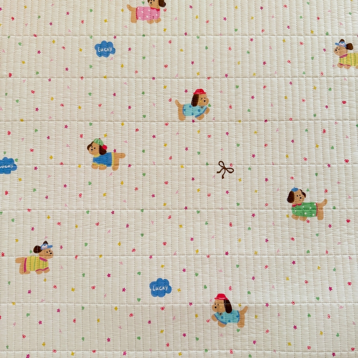 91家纺网 家纺一手货源 找家纺 梵朴 2025新款A类棉加绒一面纯棉一面宝宝婴儿牛奶绒双面可用床盖学生宿舍床垫炕盖-学生床图 彩星汪汪