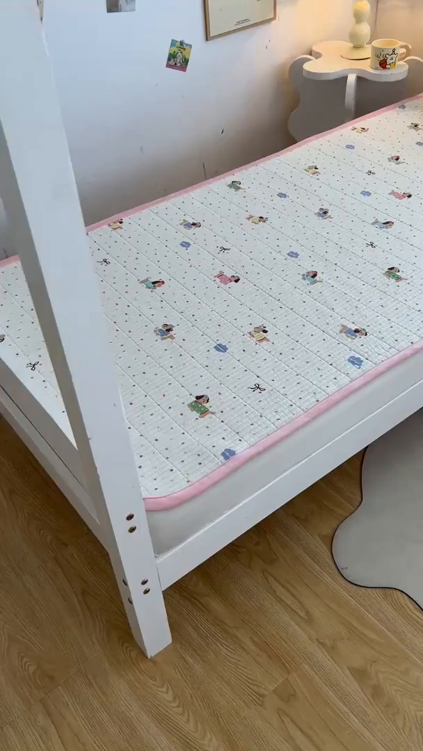 91家纺网 家纺一手货源 找家纺 梵朴 2025新款A类棉加绒一面纯棉一面宝宝婴儿牛奶绒双面可用床盖学生宿舍床垫炕盖-学生床图 彩星汪汪