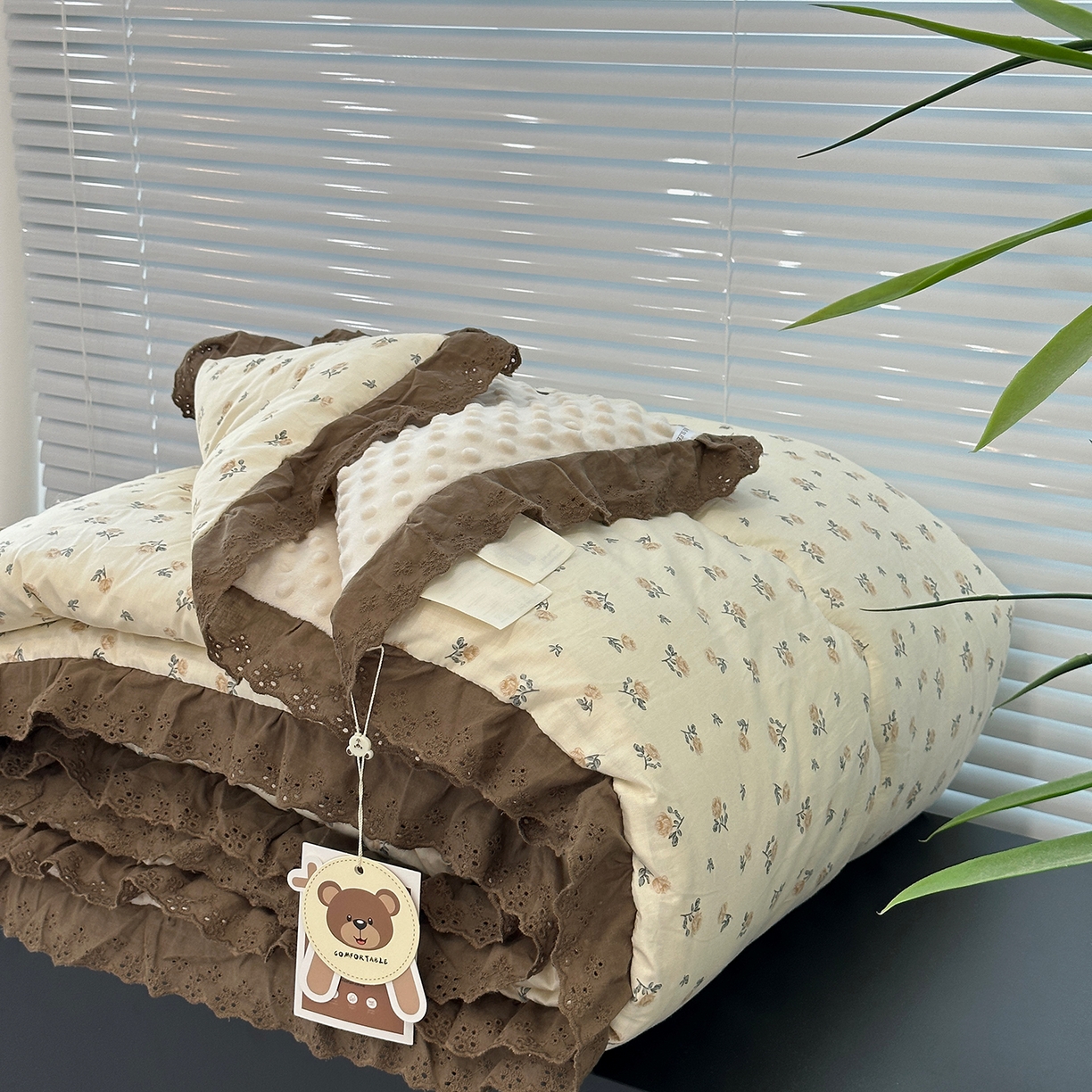 91家纺网 家纺一手货源 找家纺 （总）佰织鑫家居 2025秋冬加厚纯棉全棉法式豆豆被被子被芯