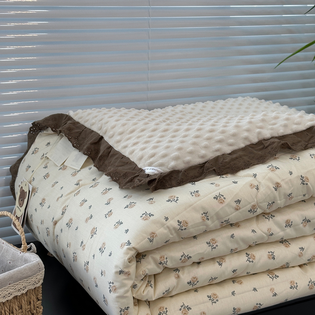 91家纺网 家纺一手货源 找家纺 （总）佰织鑫家居 2025秋冬加厚纯棉全棉法式豆豆被被子被芯