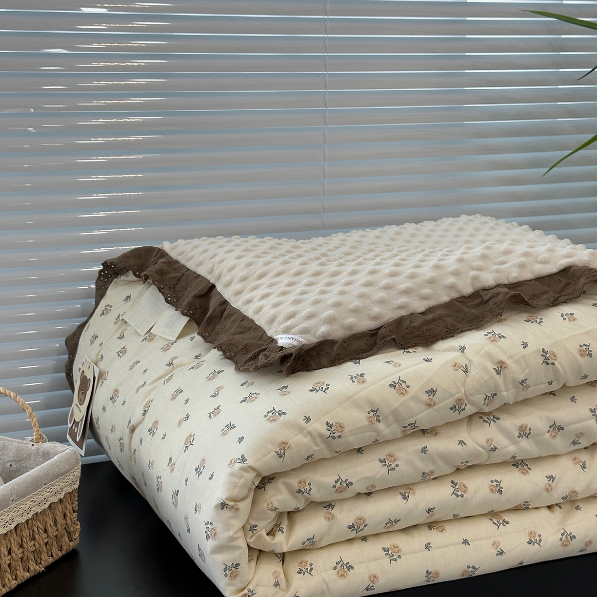 91家纺网 家纺一手货源 找家纺 （总）佰织鑫家居 2025秋冬加厚纯棉全棉法式豆豆被被子被芯