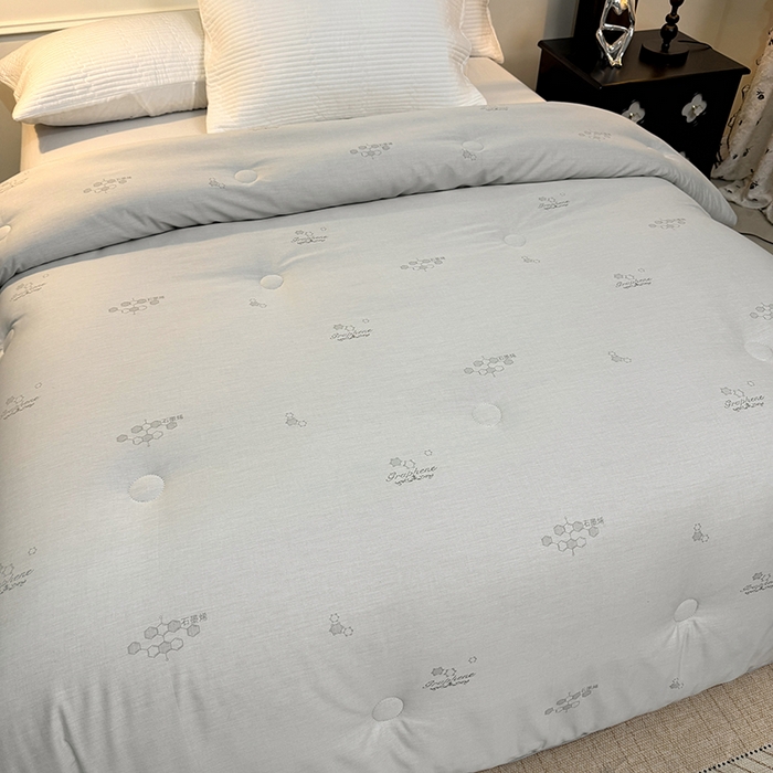 91家纺网 家纺一手货源 找家纺 （总）全美家居 2025新款全棉纯棉60支提花石墨烯春秋被冬被被子被芯