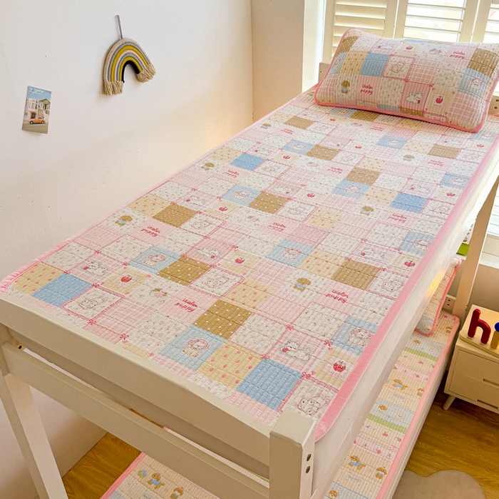 91家纺网 家纺一手货源 找家纺 梵朴 2025新款A类棉加绒一面纯棉一面宝宝婴儿牛奶绒双面可用床盖学生宿舍床垫炕盖-学生床图 宠物狂欢