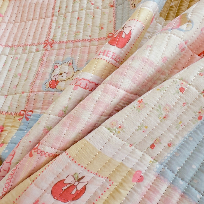 91家纺网 家纺一手货源 找家纺 梵朴 2025新款A类棉加绒一面纯棉一面宝宝婴儿牛奶绒双面可用床盖学生宿舍床垫炕盖-学生床图 宠物狂欢