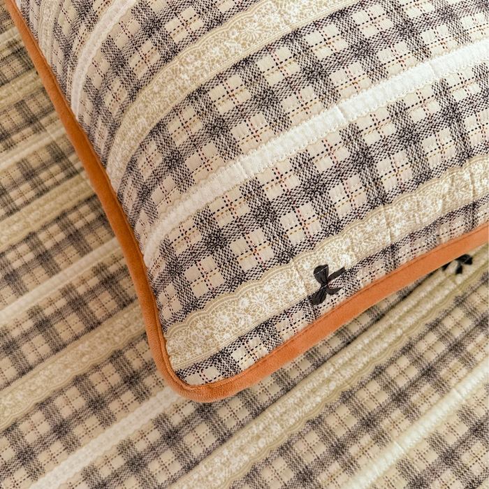 91家纺网 家纺一手货源 找家纺 梵朴 2025新款A类棉加绒一面纯棉一面宝宝婴儿牛奶绒双面可用床盖学生宿舍床垫炕盖-学生床图 花边蝴蝶结