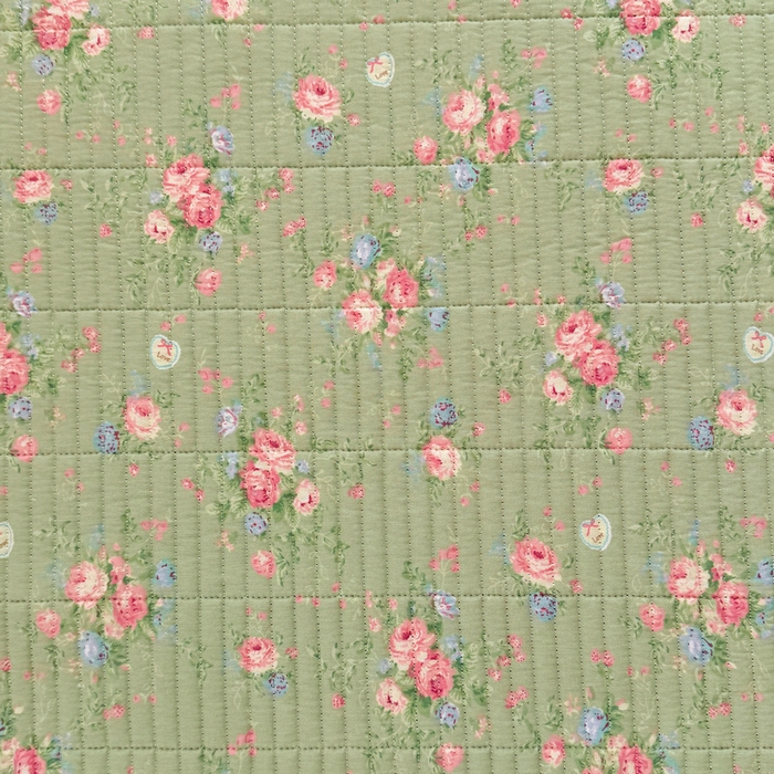 91家纺网 家纺一手货源 找家纺 梵朴 2025新款A类棉加绒一面纯棉一面宝宝婴儿牛奶绒双面可用床盖学生宿舍床垫炕盖-学生床图 沫熙花-绿