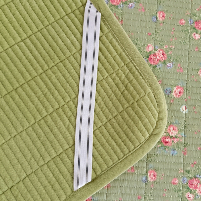 91家纺网 家纺一手货源 找家纺 梵朴 2025新款A类棉加绒一面纯棉一面宝宝婴儿牛奶绒双面可用床盖学生宿舍床垫炕盖-学生床图 沫熙花-绿