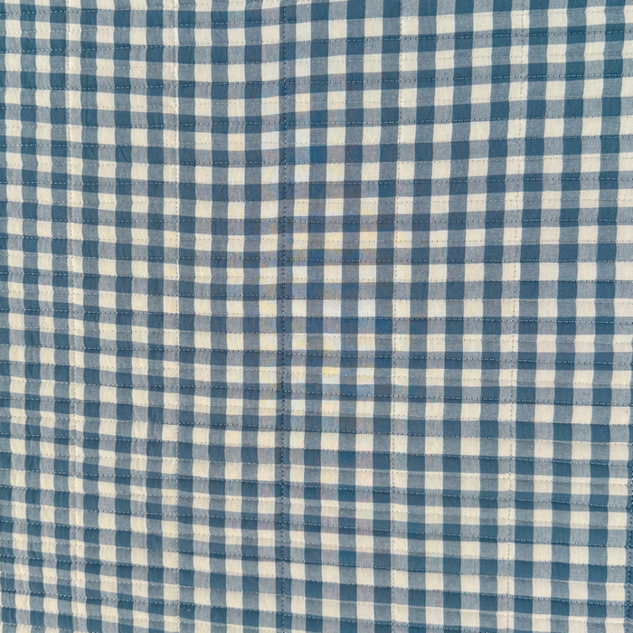 91家纺网 家纺一手货源 找家纺 梵朴 2025新款A类棉加绒一面纯棉一面宝宝婴儿牛奶绒双面可用床盖学生宿舍床垫炕盖-学生床图 暖绒蓝小格