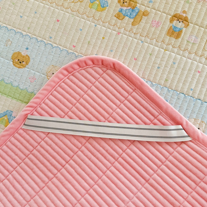 91家纺网 家纺一手货源 找家纺 梵朴 2025新款A类棉加绒一面纯棉一面宝宝婴儿牛奶绒双面可用床盖学生宿舍床垫炕盖-学生床图 小狗派对