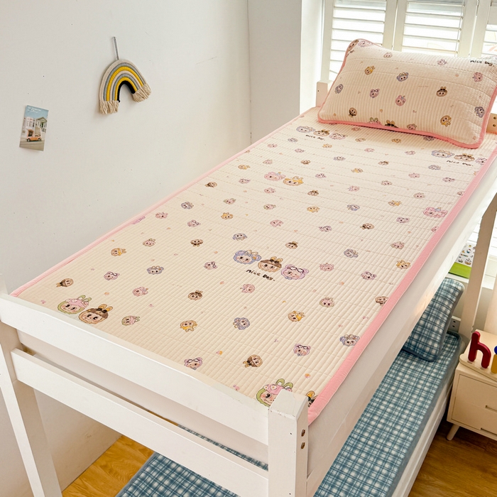 91家纺网 家纺一手货源 找家纺 梵朴 2025新款A类棉加绒一面纯棉一面宝宝婴儿牛奶绒双面可用床盖学生宿舍床垫炕盖-学生床图 小时代