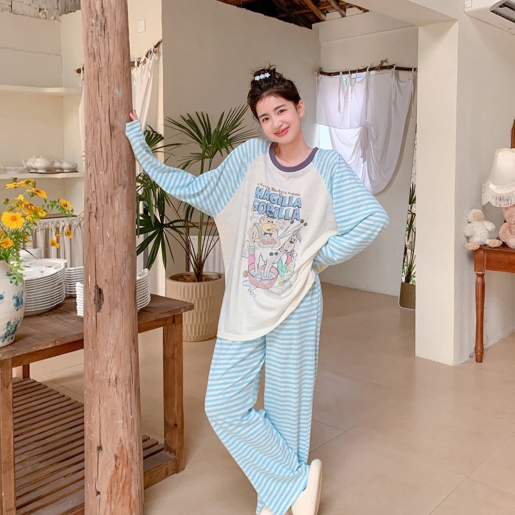 91家纺网 家纺一手货源 找家纺 妍景家居生活馆 2025新款暮色漫游套装 蓝色