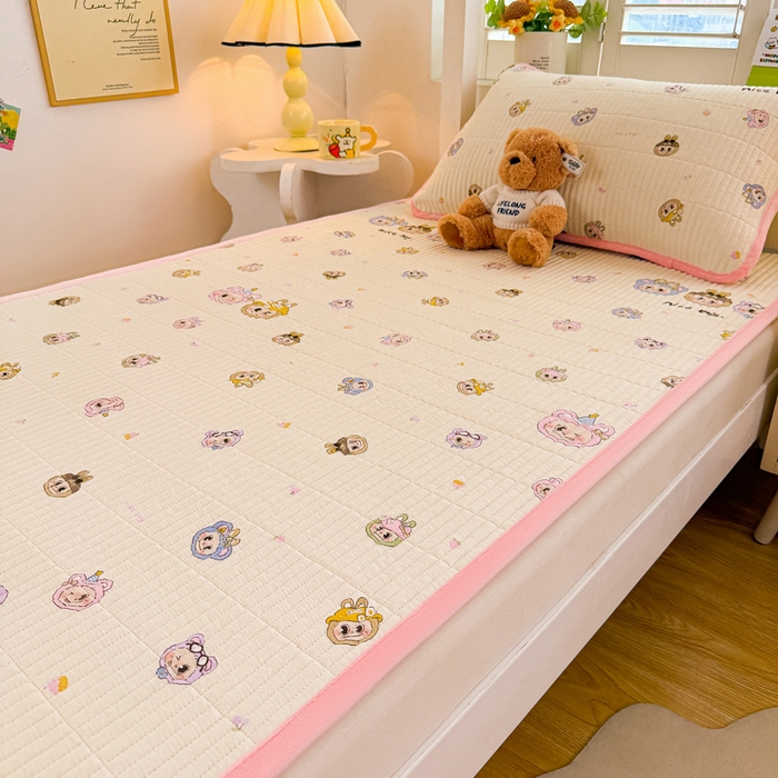 91家纺网 家纺一手货源 找家纺 梵朴 2025新款A类棉加绒一面纯棉一面宝宝婴儿牛奶绒双面可用床盖学生宿舍床垫炕盖-学生床图 小时代