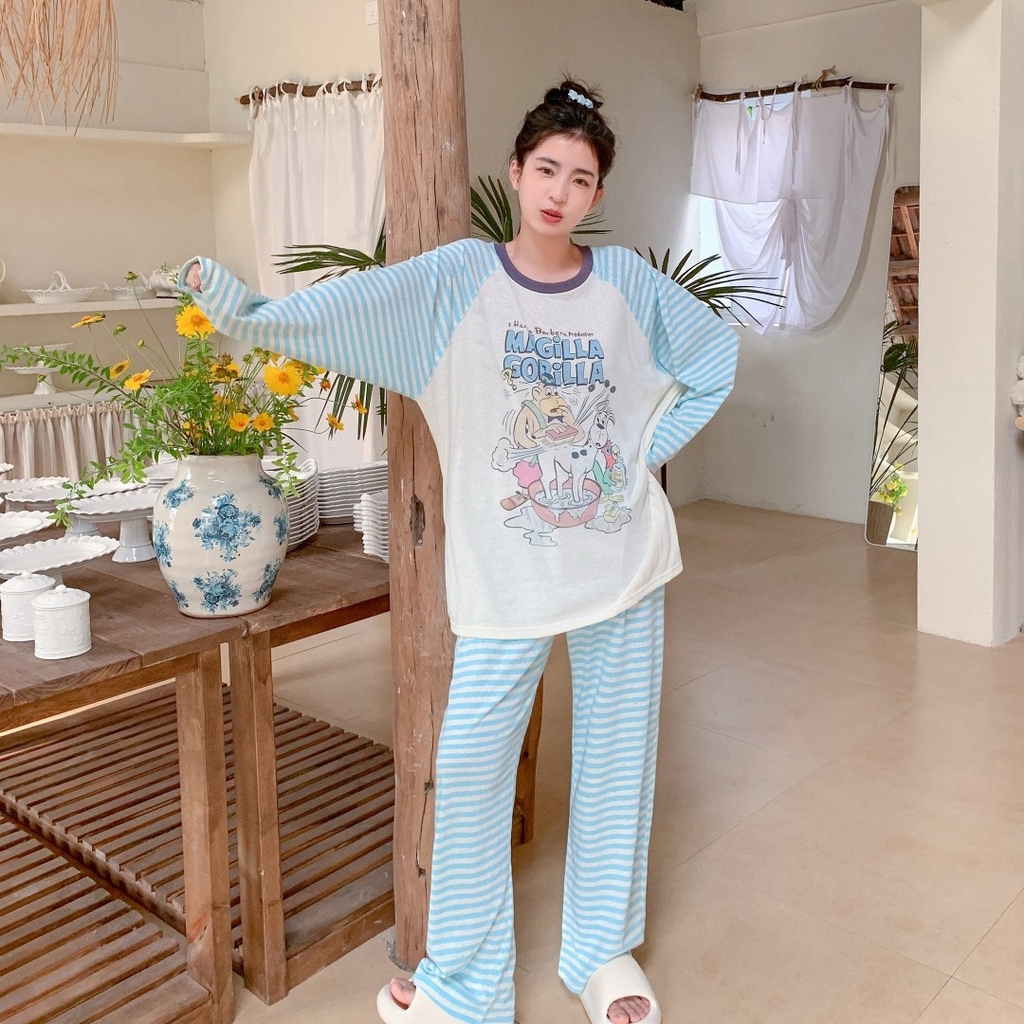 91家纺网 家纺一手货源 找家纺 妍景家居生活馆 2025新款暮色漫游套装 蓝色